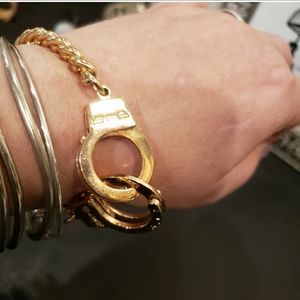 EDGY UNIQUE rose gold Handcuff bracelet